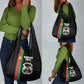 Burkina Faso Grocery Bag Striped Black - Bogolan Pattern - African Pride