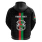 Personalized Burkina Faso Hoodie Striped Black - Bogolan Pattern - African Pride