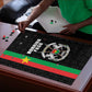 Burkina Faso Striped Puzzle African Mud Cloth Pattern - Black
