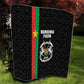 Burkina Faso Quilt Striped Black - Bogolan Pattern - African Pride
