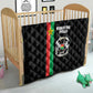 Burkina Faso Quilt Striped Black - Bogolan Pattern - African Pride