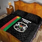 Burkina Faso Quilt Bed Set Striped Black - Bogolan Pattern - African Pride