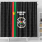 Burkina Faso Shower Curtain Striped Black - Bogolan Pattern - African Pride