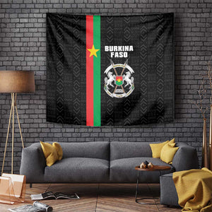 Burkina Faso Tapestry Striped Black - Bogolan Pattern - African Pride