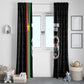 Burkina Faso Window Curtain Striped Black - Bogolan Pattern - African Pride