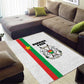 Burkina Faso Area Rug Striped White - Bogolan Pattern - African Pride