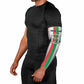 Personalized Burkina Faso Striped Arm Sleeves African Mud Cloth Pattern - White