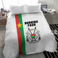 Burkina Faso Bedding Set Striped White - Bogolan Pattern - African Pride