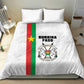 Burkina Faso Bedding Set Striped White - Bogolan Pattern - African Pride