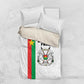 Burkina Faso Bedding Set Striped White - Bogolan Pattern - African Pride