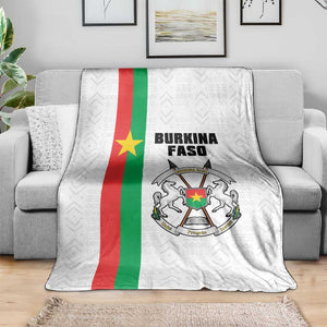 Burkina Faso Blanket Striped White - Bogolan Pattern - African Pride