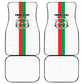 Burkina Faso Car Mats Striped White - Bogolan Pattern - African Pride