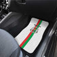 Burkina Faso Car Mats Striped White - Bogolan Pattern - African Pride