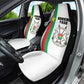 Burkina Faso Car Seat Cover Striped White - Bogolan Pattern - African Pride