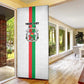 Personalized Burkina Faso Striped Door Cover African Mud Cloth Pattern - White