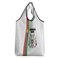 Burkina Faso Grocery Bag Striped White - Bogolan Pattern - African Pride