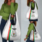 Burkina Faso Grocery Bag Striped White - Bogolan Pattern - African Pride