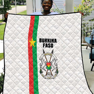 Burkina Faso Quilt Striped White - Bogolan Pattern - African Pride
