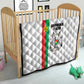Burkina Faso Quilt Striped White - Bogolan Pattern - African Pride