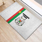 Burkina Faso Rubber Doormat Striped White - Bogolan Pattern - African Pride