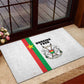 Burkina Faso Rubber Doormat Striped White - Bogolan Pattern - African Pride