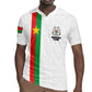 Personalized Burkina Faso Rugby Jersey Striped White - Bogolan Pattern - African Pride