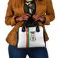 Burkina Faso Shoulder Handbag Striped White - Bogolan Pattern - African Pride