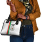 Burkina Faso Shoulder Handbag Striped White - Bogolan Pattern - African Pride