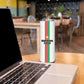 Personalized Burkina Faso Skinny Tumbler Striped White - Bogolan Pattern - African Pride