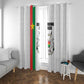 Burkina Faso Window Curtain Striped White - Bogolan Pattern - African Pride