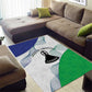 Naha ea Lesotho Area Rug Coat Of Arms With Kente Pattern - African Pride