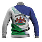 Personalized Naha ea Lesotho Baseball Jacket Coat Of Arms With Kente Pattern - African Pride