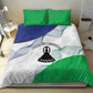 Naha ea Lesotho Bedding Set Coat Of Arms With Kente Pattern - African Pride