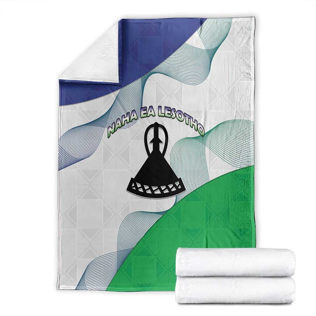 Naha ea Lesotho Blanket Coat Of Arms With Kente Pattern - African Pride
