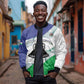 Personalized Naha ea Lesotho Bomber Jacket Coat Of Arms With Kente Pattern - African Pride