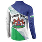Personalized Lesotho Button Sweatshirt Coat Of Arms With Kente Pattern