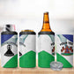 Personalized Naha ea Lesotho 4 in 1 Can Cooler Tumbler Coat Of Arms With Kente Pattern - African Pride