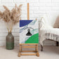 Naha ea Lesotho Canvas Wall Art Coat Of Arms With Kente Pattern - African Pride