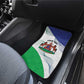 Personalized Naha ea Lesotho Car Mats Coat Of Arms With Kente Pattern - African Pride