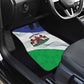Personalized Naha ea Lesotho Car Mats Coat Of Arms With Kente Pattern - African Pride