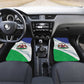 Personalized Naha ea Lesotho Car Mats Coat Of Arms With Kente Pattern - African Pride