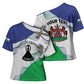 Personalized Lesotho Cross Shoulder Shirt Coat Of Arms With Kente Pattern