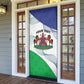Personalized Lesotho Door Cover Coat Of Arms With Kente Pattern