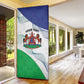 Personalized Lesotho Door Cover Coat Of Arms With Kente Pattern