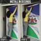Personalized Lesotho Door Cover Coat Of Arms With Kente Pattern