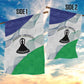 Naha ea Lesotho Garden Flag Coat Of Arms With Kente Pattern - African Pride