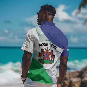 Personalized Naha ea Lesotho Hawaiian Shirt Coat Of Arms With Kente Pattern - African Pride