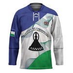 Personalized Lesotho Hockey Jersey Coat Of Arms With Kente Pattern