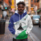 Personalized Naha ea Lesotho Hoodie Coat Of Arms With Kente Pattern - African Pride