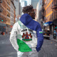 Personalized Naha ea Lesotho Hoodie Coat Of Arms With Kente Pattern - African Pride